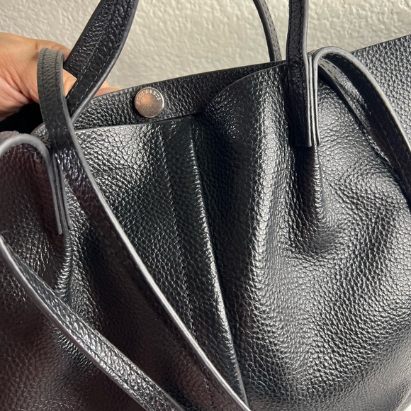 All Saints Black Textured Leather Tote - Picture 4 of 11